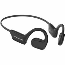 OPN Sound APERTO Headphones - Stereo - Wireless - Bluetooth - 33 ft (10.06 m) - 20 Hz to 20 kHz - Earbud, Over-the-ear, Over-the-head, Open-ear - Binaural - Open - Black