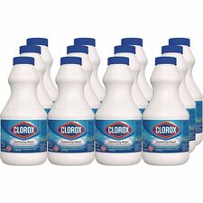 Disinfecting Bleach, Unscented, 24 fl oz, 24/Carton