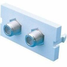 Ortronics Series II, 2 F Connectors F/F, 75 ohm, 180 degree, (1 GHz performance)
