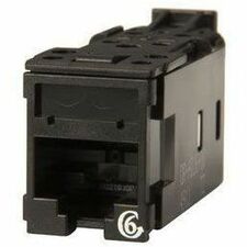 Ortronics Clarity High Density Jack (HDJ) CAT5E, T568A/B, Black