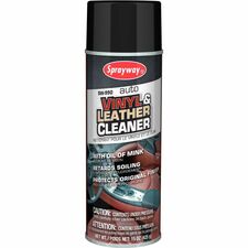 Sprayway Leather Cleaner - For Leather, Vinyl, Automotive, Furniture, Multipurpose - 14.99 oz (425 g) - Recommended For: Stain Remover, Smudge Remover, Fingerprint Remover, Salt Remover, Dirt Remover - 1 Each