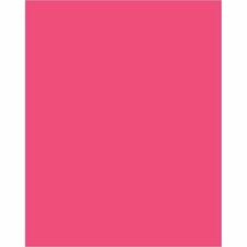 Pacon&reg; UCreate Neon Coated Poster Board, Neon Pink, 22" x 28" , 1 Sheet - Project, Poster - Neon Pink - 1 Each