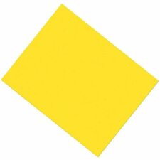 Pacon&reg; UCreate Coated Poster Board, Yellow, 22" x 28" , 1 Sheet - Project, Poster - Yellow - Kraft, Stock - 1 Each