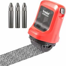 Trodat Roller Stamp - Design Stamp - 1" (25.40 mm) Impression Width - Black - Shipping - Recycled