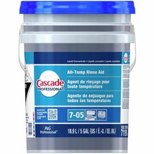Cascade Professional Dishwasher Rinse Aid - For Multipurpose - Concentrate - Liquid - 18.90 L - 1 / Unit