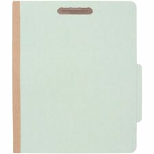 Grand & Toy Classification Folder 8-1/2 x 11 Green - Letter Size (8-1/2" x 11"), Pack of 5