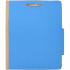 Grand & Toy Classification Folder 8-1/2 x 11 Blue - Letter Size (8-1/2" x 11"), Pack of 5
