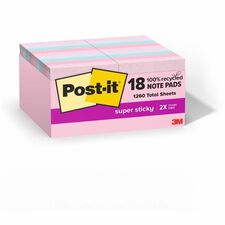 Post-it 1 7/8"x1 7/8"Notes18PK - 70 Sheets per Pad - 18 /Pad - 18 / Pack