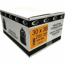 Eco II Garbage Bags - Eco II 30x36 0.60MIL Black Case of 250