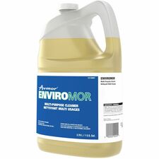 Avmor Enviromor Multi-Purpose Cleaner - For Multipurpose - Concentrate - Liquid - 3.70 L - 1 pH - Odorless, Biodegradable, Fume-free, Non-corrosive - Yellow - 4