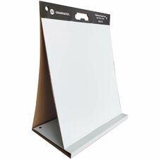 Grand & Toy Tabletop Easel Pad Self Stick Plain - 20 Sheets - Plain - 0 Hole(s) - 70 g/m� Grammage - 20" (508 mm) x 23" (584.20 mm) Sheet Size - White Paper - Self-stick, Adhesive Backing, Bleed Resistant, Repositionable - 1