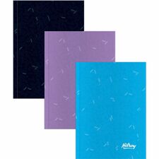 Hilroy Lunix Large Notebook, Assorted - 160 Pages - College Ruled Front Ruling - 56 g/m� Grammage - 10.87" (276.10 mm) Height x 7.87" (199.90 mm) Width - Bright White Paper - Assorted Cover - Hard Cover, Durable Cover - 1 Each