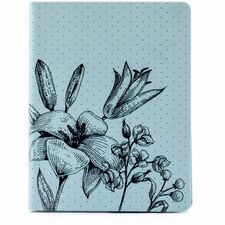 Hilroy Blue Lily Journal 6X8 - 192 Pages - Case Bound - Ruled Front Ruling - 80 g/m� Grammage - 8" (203.20 mm) Height x 6" (152.40 mm) Width x 0.75" (19.05 mm) Length - Blue Lily Polyurethane Cover - Durable, Sturdy, Flexible Cover, Page Marker, Note Section