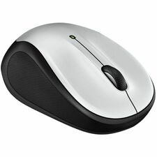 Logitech Wireless Ambidextrous Mouse - Small Size Mouse - Optical - Wireless - 32.81 ft (10000 mm) - Radio Frequency - 2.40 GHz - Pale Gray - USB - 1000 dpi - Tilt Wheel - 5 Button(s) - Small Hand/Palm Size - Symmetrical - 1 x AA Battery Supported - 1 Each