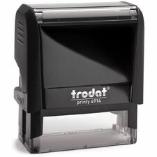Derome Trodat Printy Stamps - Text Stamp - 5 Line(s) - 1" (25.40 mm) Impression Width x 2.50" (63.50 mm) Impression Length - Recycled - 1 Each