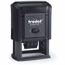 Derome Trodat Rubber Stamp - Date StampRubber - Recycled - 1 Each