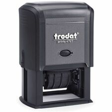 Derome Trodat Rubber Stamp - Date StampRubber - Recycled - 1 Each