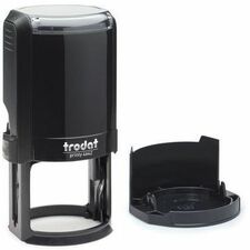 Derome Trodat 4642 Printy Self-Inking Stamp, Circular - Custom Design - 1.65" (41.91 mm) Impression Diameter - Recycled - 1 Each