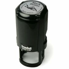 Derome Trodat Printy Stamps - Text Stamp - 6 Line(s) - 1.19" (30.16 mm) Impression Diameter - Round - Recycled - 1 Each