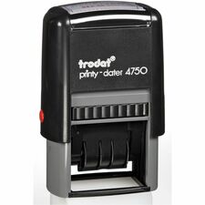 Derome Trodat Rubber Stamp - Date StampRubber - Recycled - 1 Each