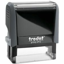 Derome Trodat Printy Stamps - Text Stamp - 9 Line(s) - 1.63" (41.28 mm) Impression Width x 1.63" (41.28 mm) Impression Length - Recycled - 1 Each