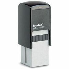 Derome Trodat Printy Stamps - Text Stamp - 4 Line(s) - 0.81" (20.64 mm) Impression Width x 0.81" (20.64 mm) Impression Length - Recycled - 1 Each