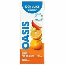 Oasis Orange Juice Blend - Concentrate - Sugar Free - 200 mL - Orange - 32 Case