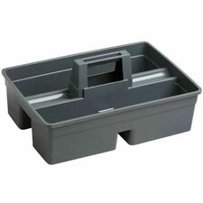 M2 Professional Large Maid Caddy - Large - Durable, Lightweight, Portable, Impact Resistant, Handle, Easy to Clean - Plastic - Gray - 1 / Each