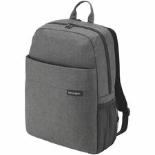 Kensington Simply Portable Lite Carrying Case (Backpack) for 16" Notebook - Gray - Water Resistant, Strain Resistant - Polyester, Mesh Fabric Body - Shoulder Strap, Handle - 16.93" (430.02 mm) Height x 11.81" (299.97 mm) Width x 4.72" (119.89 mm) Depth - Unisex