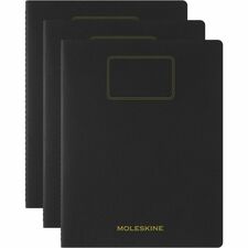 Moleskine Student Cahier Journals - 70 g/m� Grammage - 11.02" (280 mm) Height x 0.31" (8 mm) Width x 8.54" (217 mm) Depth - Ivory Paper - Cardboard Cover - Rounded Corner, Acid-free Paper, Flap, Bookmark, Elastic Band, Lightweight, Flexible, Smooth, Perforated - 1 Each