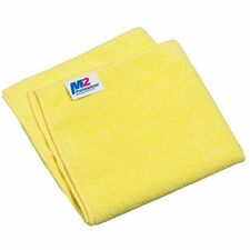M2 Professional Sani-Pro Microfiber Cloths - 16"x16" - 300gsm - Yellow - For Multipurpose - Cloth - Recommended For: Dirt Remover, Bacteria Remover - Absorbent - Yellow - 12 / Each