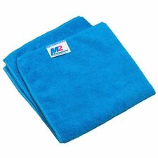 M2 Professional Sani-Pro Microfiber Cloths - 16"x16" - 300gsm - Orange - For Multipurpose - Cloth - Recommended For: Dirt Remover, Bacteria Remover - Absorbent - Orange - 12 / Each