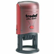 Derome Trodat Rubber Stamp - Date Stamp - 6 Line(s) - 1.75" (44.45 mm) Impression DiameterRubber - 1 Each
