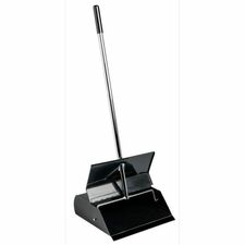 M2 Professional Metal Lobby Dustpan with Lid - Metal Handle - Metal - 1 / Each