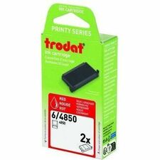 Trodat 6/4850 Replacement Stamp Pad - Polyurethane Pad - Red Ink - 2 / Each