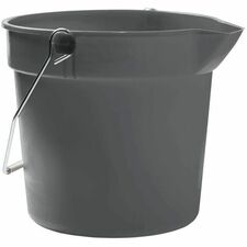 M2 Professional 14Qt Utility Pail - 13.25 L - Durable, Handle, Rust Resistant, Rot Resistant, Pour Spout - 12 Pack