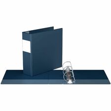 Davis Group Premium Economy, Angle D Ring, Binder, (Navy Blue, 3") - 8 1/2" (215.90 mm) x 11" (279.40 mm) Sheet Size - 625 Sheet Capacity - 3 x 3" (76.20 mm) Ring - Fastener: D-Ring - Polypropylene - Navy - 1