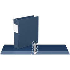 Davis Group Premium Economy, Round Ring, Binder, (Navy Blue, 2") - 8 1/2" (215.90 mm) x 11" (279.40 mm) Sheet Size - 400 Sheet Capacity - 3 x 2" (50.80 mm) Ring - Fastener: Round Ring - Polypropylene - Navy - 1