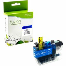 fuzion High Yield Inkjet Ink Cartridge - Alternative for Brother LC401XLCS - Cyan - 1 Each - 500 Pages