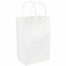 Gunther Mele White Paper Shopper - Length 5" x Depth (front to back) 3.5" x Height (top to bottom) 8" - White - Paper - 250 / Pack
