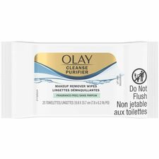 Olay Cleanse Makeup Remover Wipes, Fragrance Free, Pack of 25 - Soft Cloth - 25 / Pack