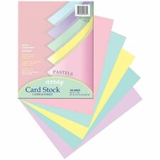 Pacon&reg; Card Stock Assortments - Printer, Printing, School Project - 65 lb (29483.50 g) Basis Weight - Assorted - 100 / Pack