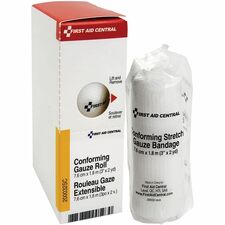 First Aid Central Conforming Stretch Gauze Bandage (3" x 2yd) - - 3" (76.20 mm) Width x 72" (1828.80 mm) Length - 1 Each