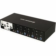IOGEAR KVM Switchbox - 4 Computer(s) - 3 x HDMI - 4 x DisplayPort