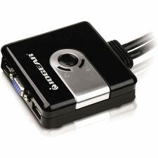 IOGEAR KVM Switchbox - 2 Computer(s) - 2048 x 1536 - 2 x USB - 1 x VGA