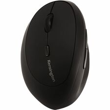 Kensington Pro Fit Left-Handed Ergo Wireless Mouse - Wireless - Radio Frequency - 2.40 GHz - Black - USB - 1600 dpi - Scroll Wheel - 6 Button(s) - Small/Medium Hand/Palm Size - Left-handed - AA Battery Supported