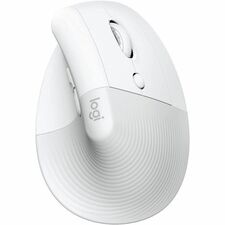 Logitech Lift Mouse - Optical - Wireless - 32.81 ft (10000 mm) - Bluetooth/Radio Frequency - 2.40 GHz - White - USB - 4000 dpi - Scroll Wheel - 6 Button(s) - Small/Medium Hand/Palm Size - Right-handed - 1 x AA Battery Supported