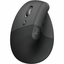 Logitech Lift For Business Vertical Ergonomic Mouse - Optical - Wireless - 32.81 ft (10000 mm) - Bluetooth/Radio Frequency - 2.40 GHz - Graphite - USB - 4000 dpi - Scroll Wheel - 4 Button(s) - Small Hand/Palm Size - Left-handed - 1 x AA Battery Supported