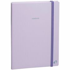 Quo Vadis Pastel Notebook - 192 Pages - Hard Bound - 6" (15.24 cm) x 8 1/4" (20.96 cm) Sheet Size - 0.60" (15.24 mm) Height x 6 1/4" (15.88 cm) Width x 8 3/5" (21.84 cm) Length - Pastel Parma Cover - Elastic Band - 1 Each