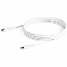 StarTech.com Sync/Charge Lightning/USB-C Data Transfer Cable - 6 ft (1.83 m) Lightning/USB-C Data Transfer Cable for iPad, iPhone, Mobile Device - White - 1 Each